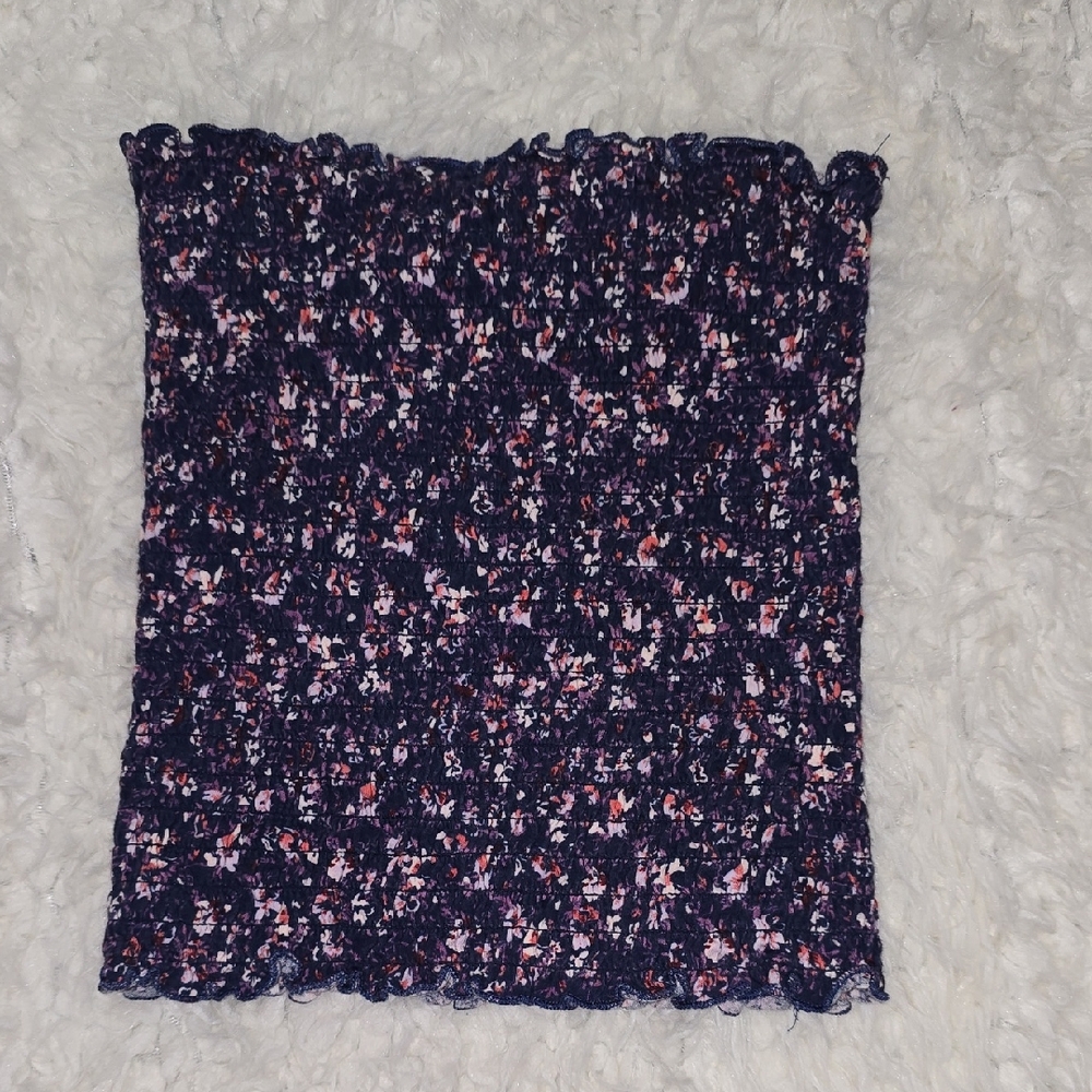 SO Blue and Pink Knit Tube Top